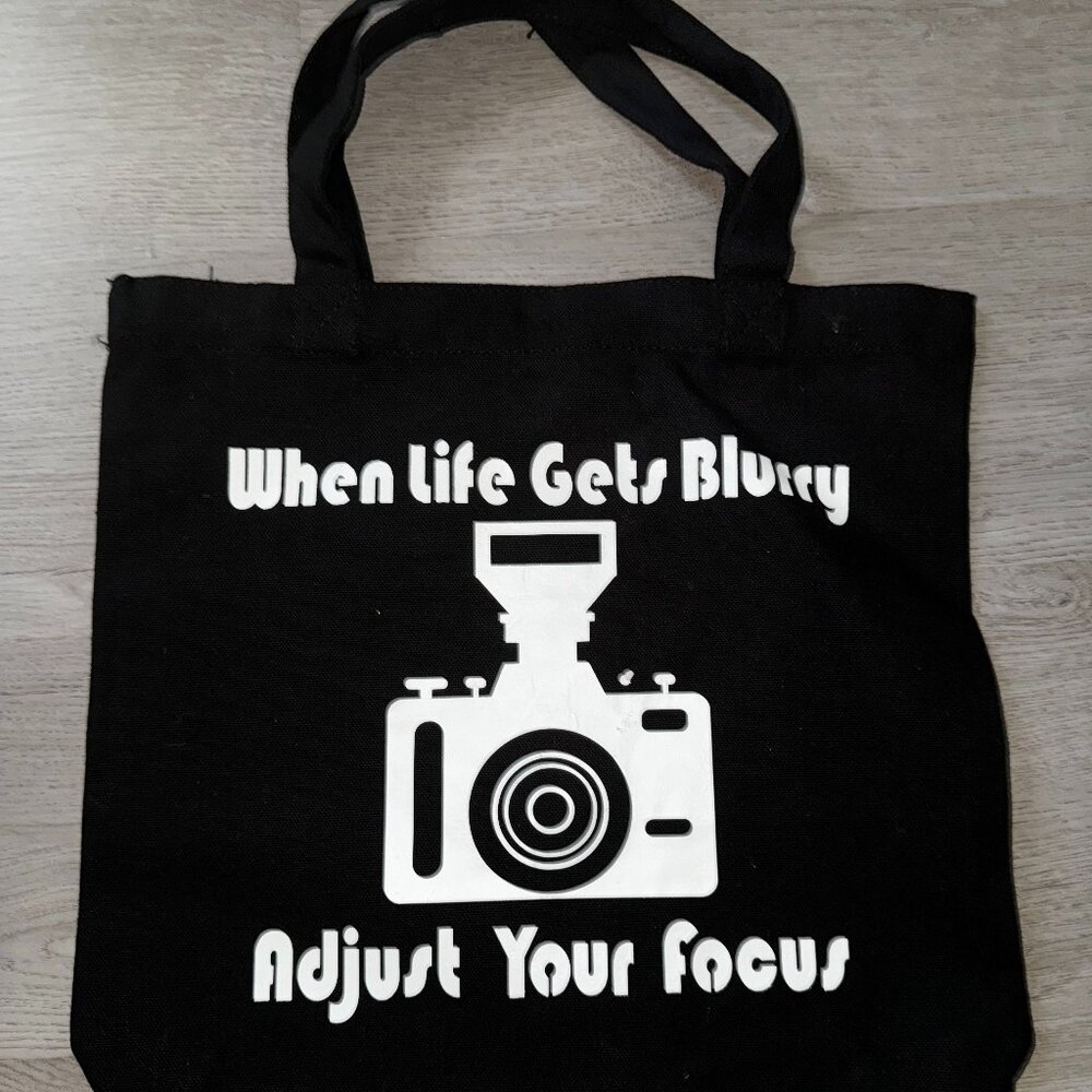 Black - When life gets blurry, Adjust your focus - Custom made